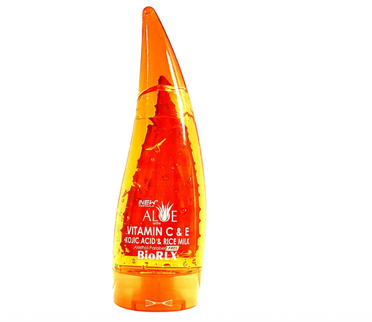 BioRLX Purity Aloe Vera, Vitamin C & Vitamin E, Kojic Acid and Rice Milk Gel- For Face, For Body (250ml)