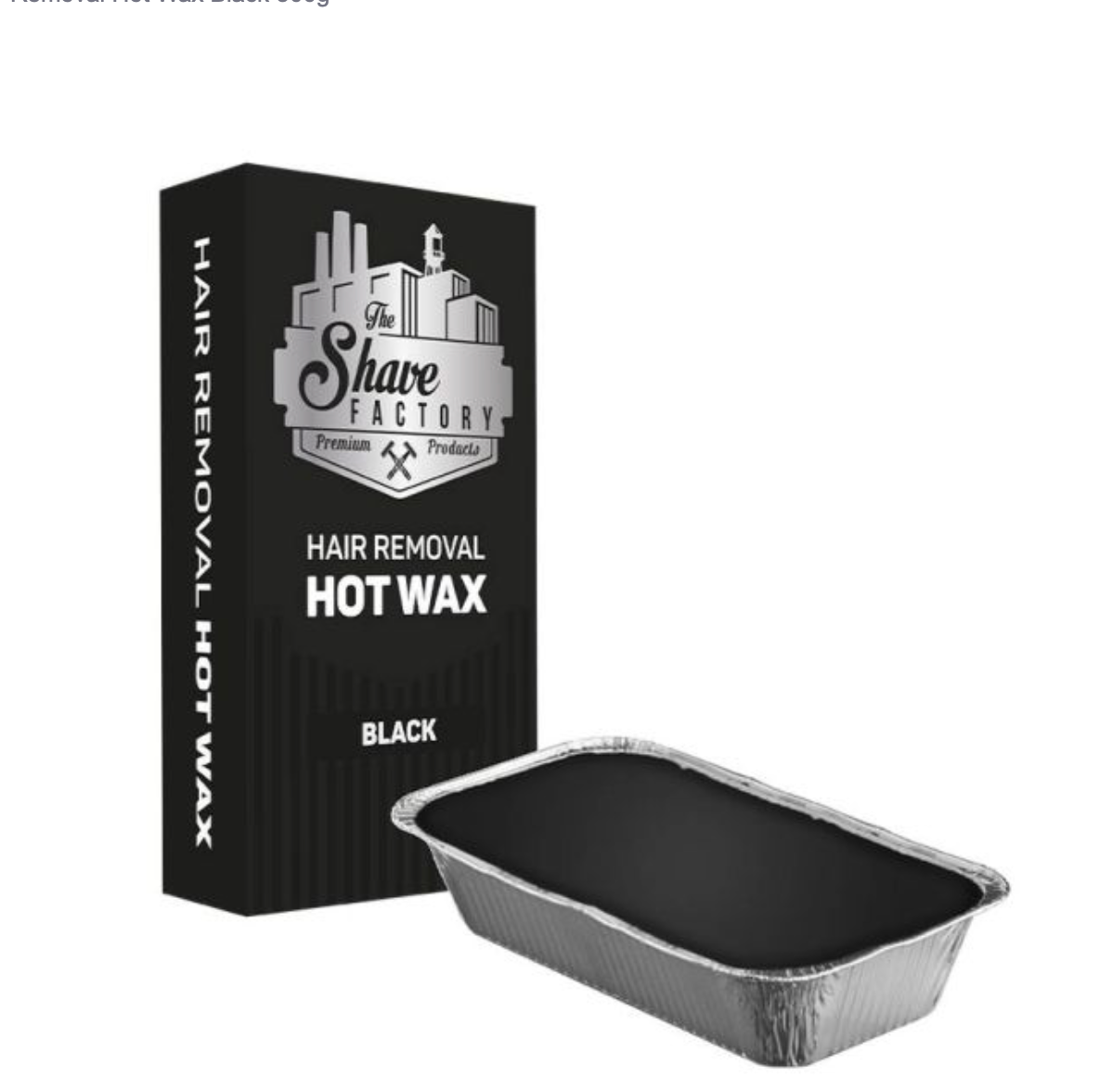 The Shave Factory Hair Removal Hot Wax Black 500g