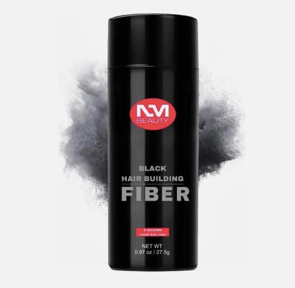 Hair Building Fibers, Hair Powder Spray, Hair Loss Concealer Fiber, Black, NMB