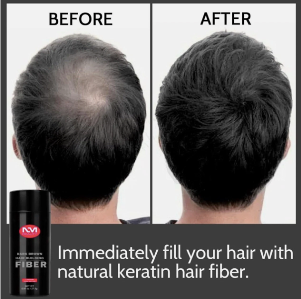Hair Building Fibers, Hair Powder Spray, Hair Loss Concealer Fiber, Dark Brown