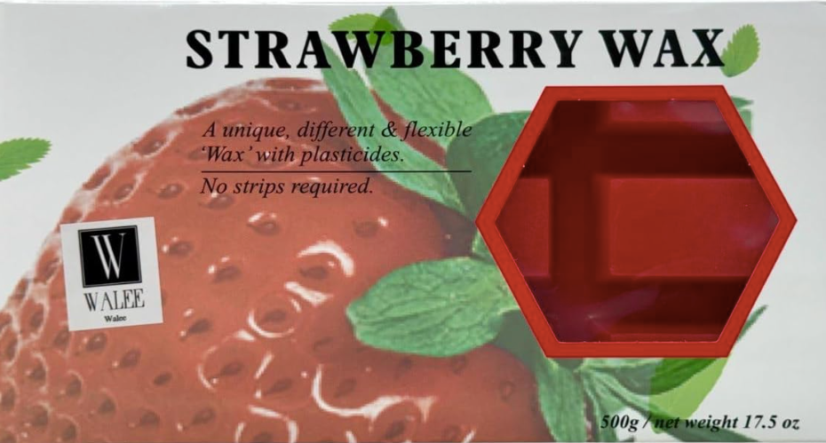 Walee Professional Hot Film Wax Strawberry Blocks – 500g