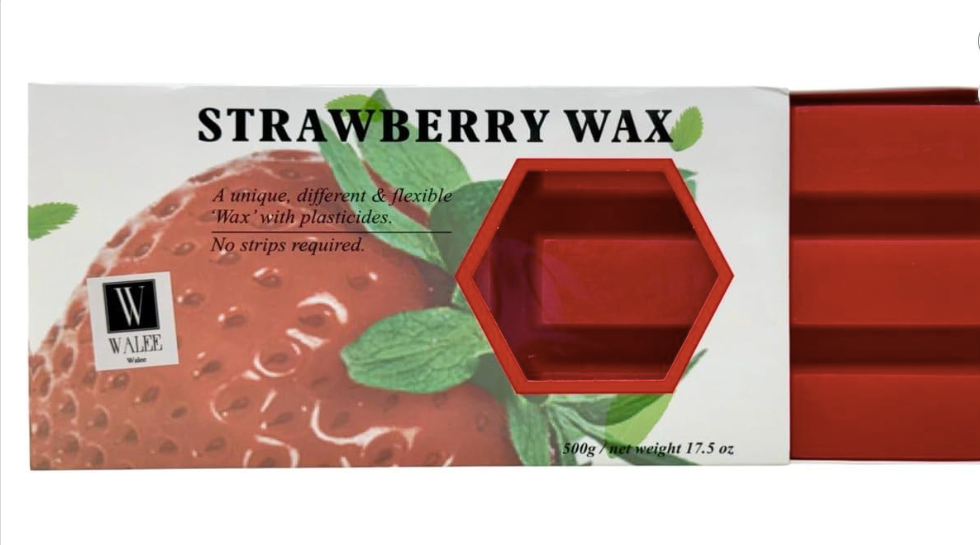 Walee Professional Hot Film Wax Strawberry Blocks – 500g