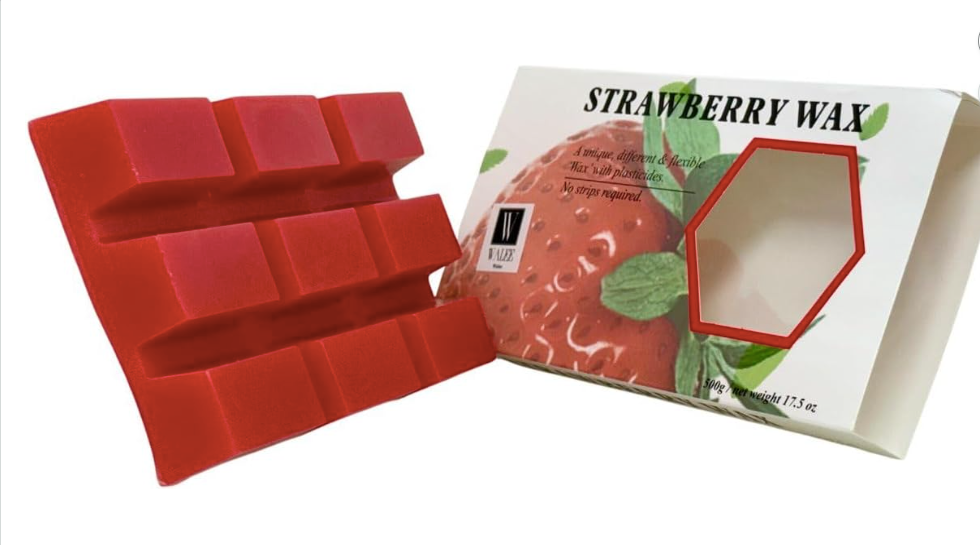 Walee Professional Hot Film Wax Strawberry Blocks – 500g
