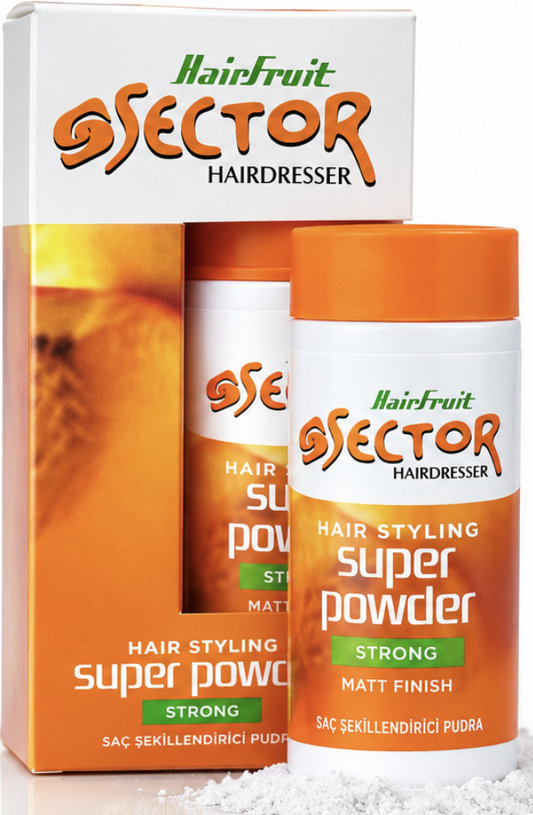 HairFruit Sector Hair Styling Super Powder – Strong Hold, Matt Finish, Volumising & Texturising Hair Styling Powder for Men, Easy Application, Natural Look