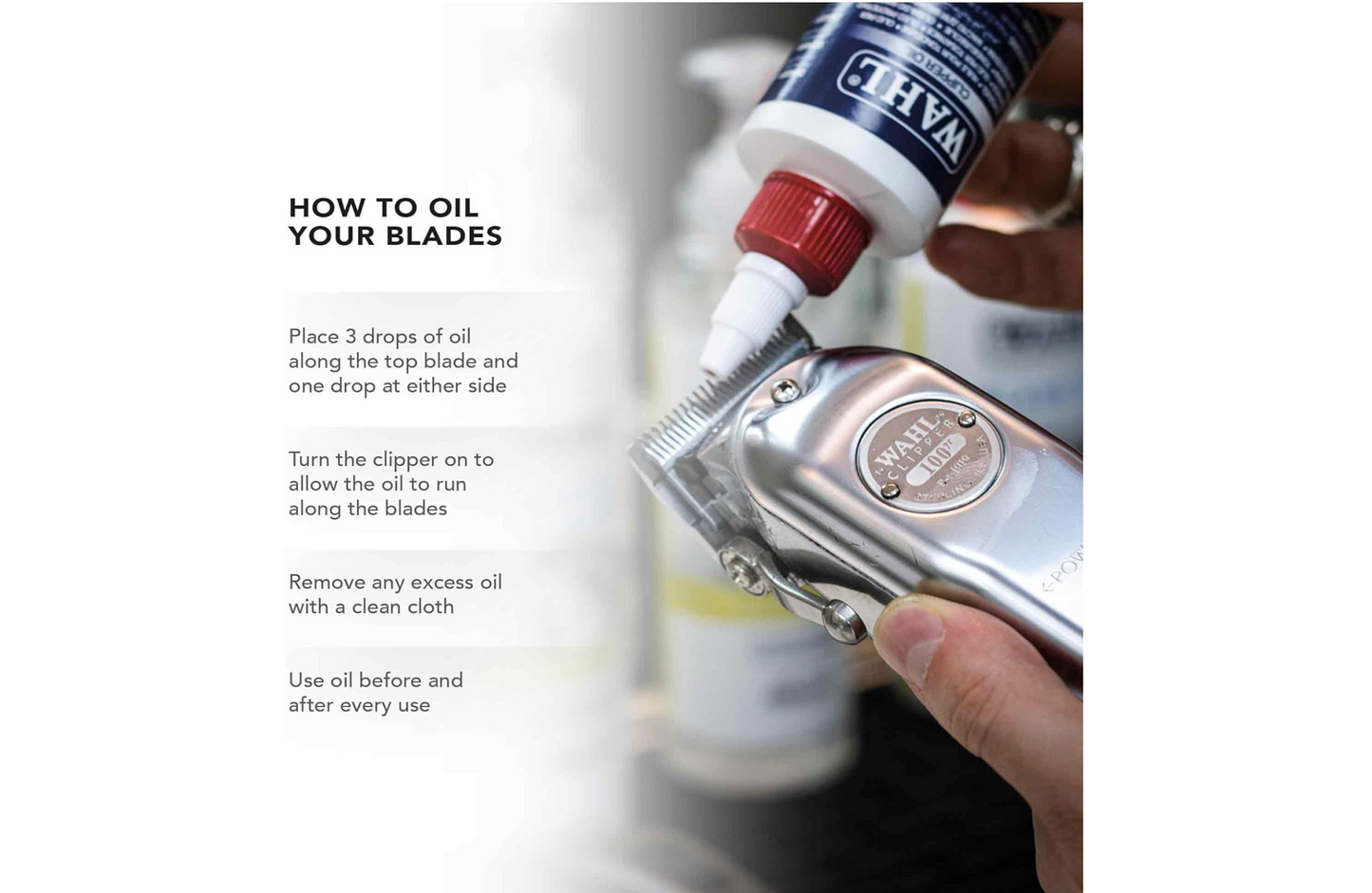 wahl clipper oil 1 pcs- Next Day Delivery