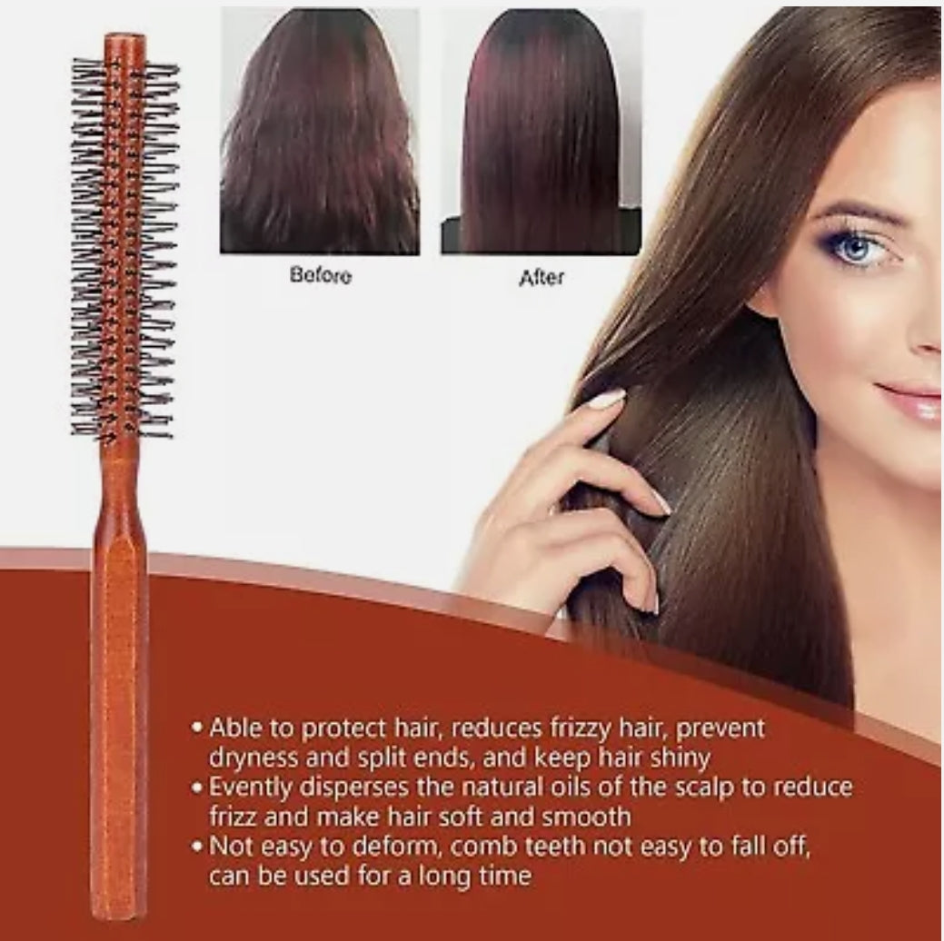 NANO Absolute Hair Brush 29 Professional Quiff Roller Round Wood Curling Roll