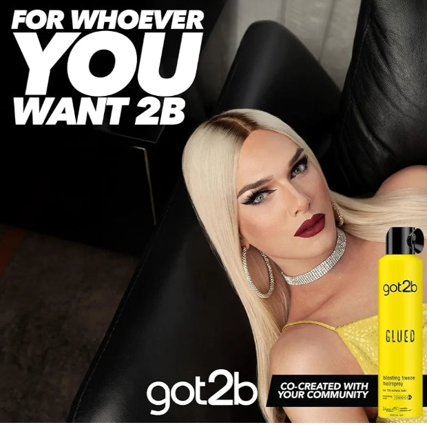 Got2b Glued Hairspray, Blasting Freeze Spray, Strong Hold Hairspray for Up to 72 Hours, Vegan, Silicone Free, 300 ml
