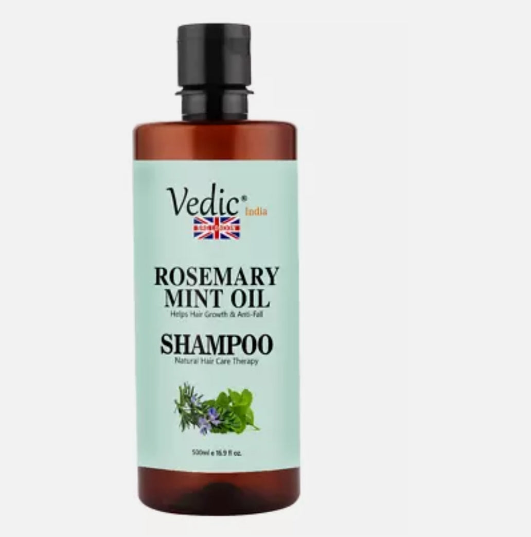 Vedic Rosemary Shampoo for Hair Growth, with Mint, Organic Hair Growth 300ml