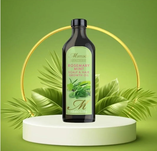 Mamado 100% Pure Rosemary Mint Scalp & Hair Growth Oil – Nourishing Oil for Hair Roots, Restores Damaged Hair Cells, Targets Receding Hairline - Hydrates Hair and Reduces Breakage