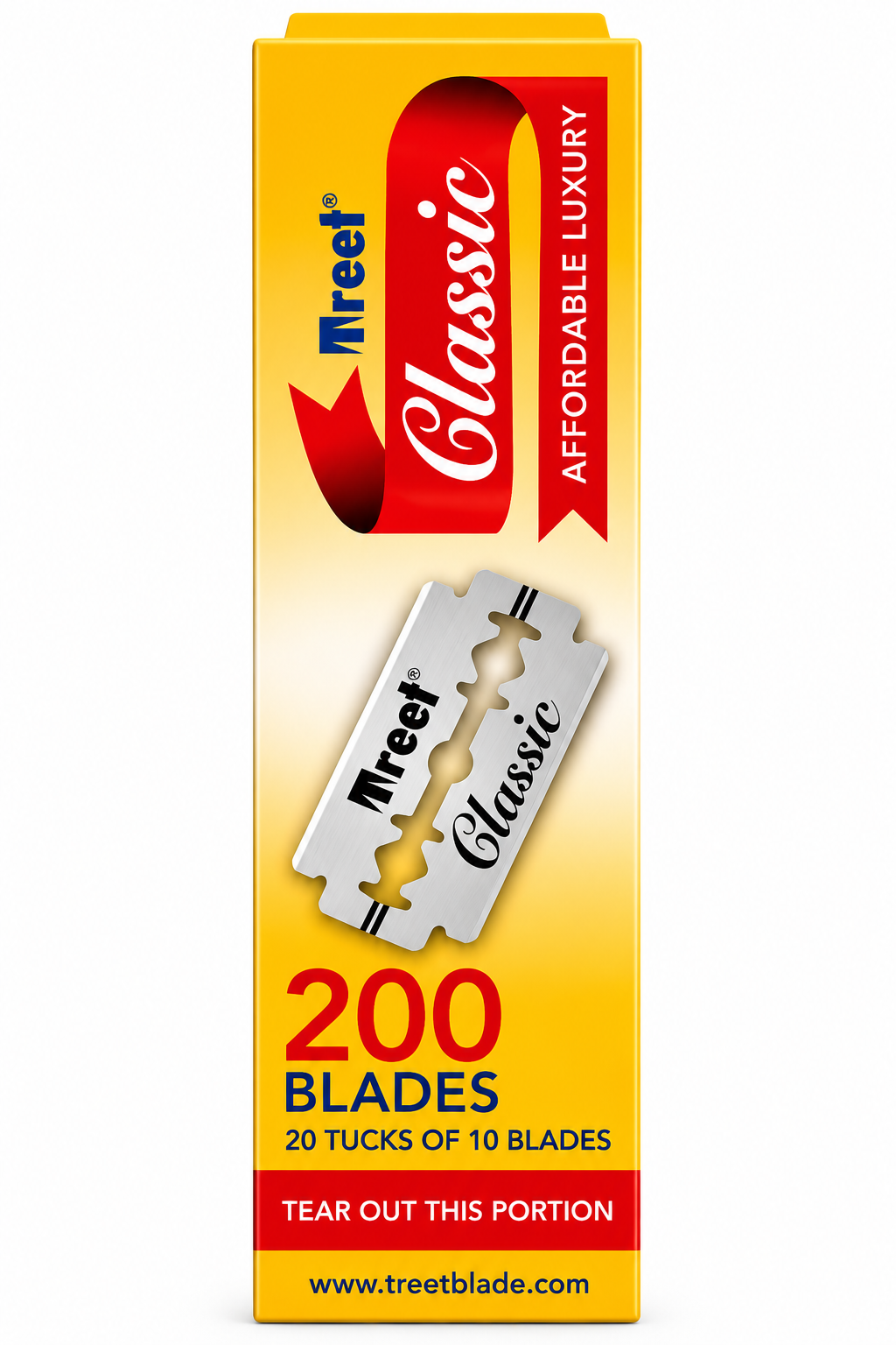 Treet Classic Double Edge Razor Blades – 200 Blades