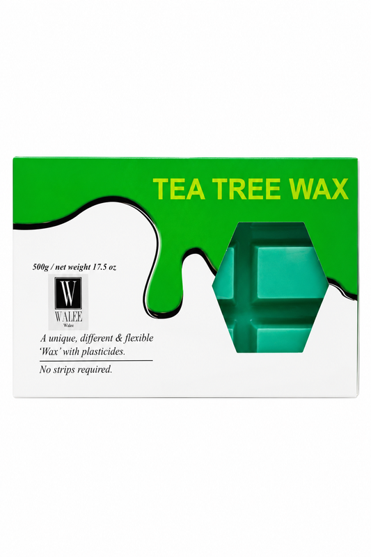 Walee Professional Hot Film Wax Tea Tree Blocks 500g