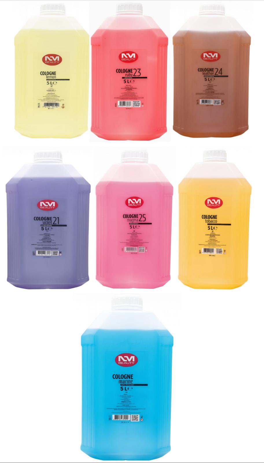 cologne lemon 5litre After Shave Cologne  Marine, Leather, Violet, Tobacco, Ruby, Magma, 5000ML - After Shaving for a Long-lasting Sensation, Freshness and Comfort