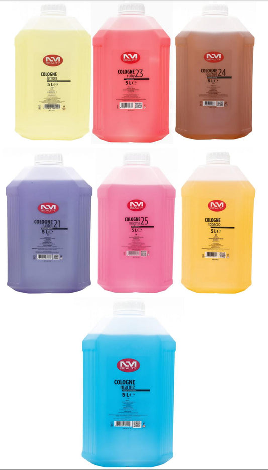 cologne lemon 5litre After Shave Cologne  Marine, Leather, Violet, Tobacco, Ruby, Magma, 5000ML - After Shaving for a Long-lasting Sensation, Freshness and Comfort