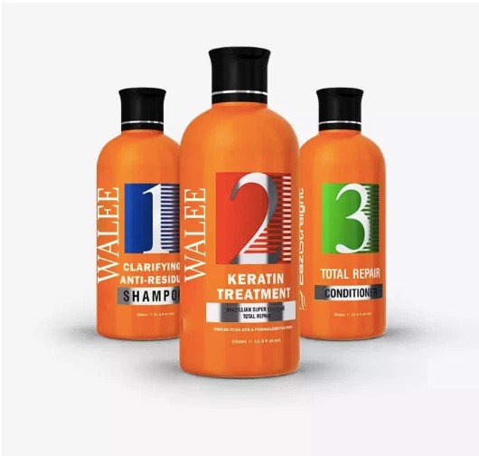 Walee 3 in 1 Keratin Treatment With Total Repair Kit, 350ml x 3