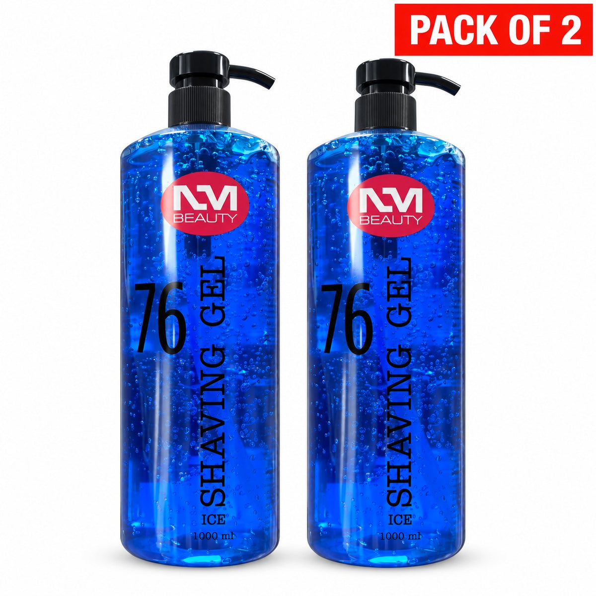 NM Beauty No. 76 Professional Shaving Gel Ice 1000ml – Cooling Transparent Shave Gel