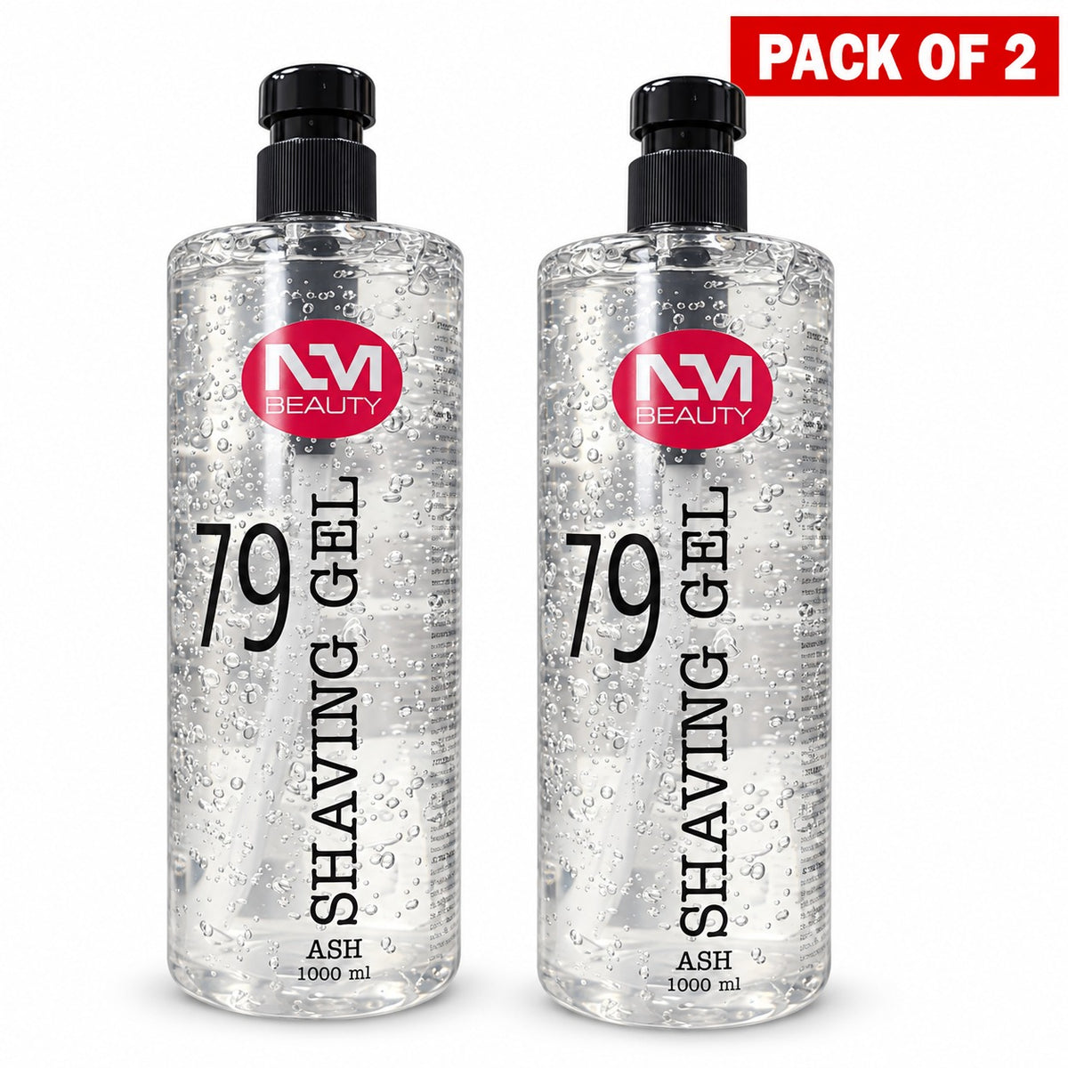 NM Beauty No. 79 Professional Shaving Gel Ash 1000ml – Transparent Barber Shave Gel