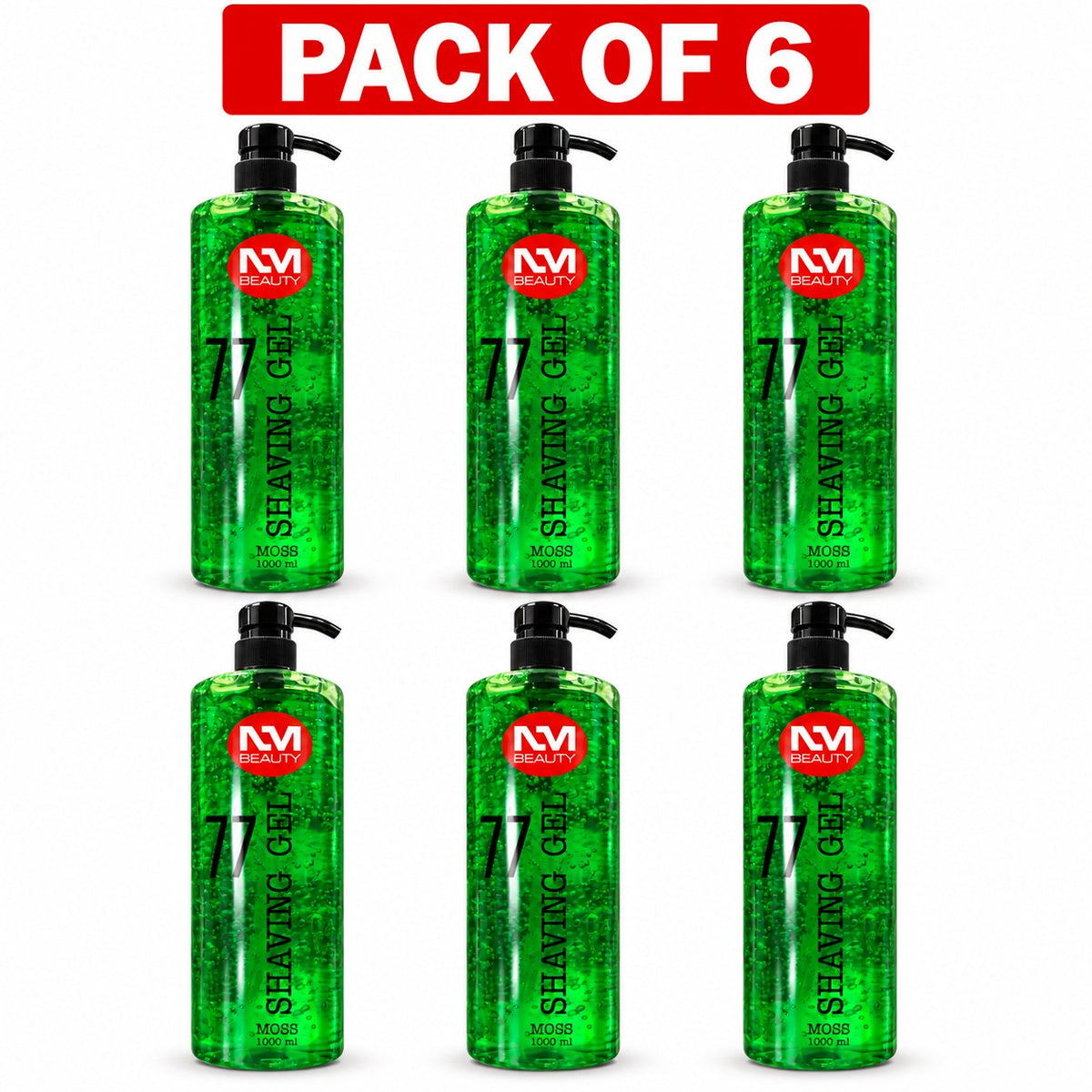 NM Beauty No. 78 Professional Shaving Gel Moss 1000ml – Transparent Barber Shave Gel