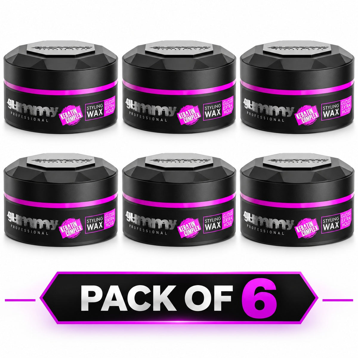 Gummy Professional Styling Wax Extra Gloss – Strong Hold & High-Shine Hair Wax – 150ml