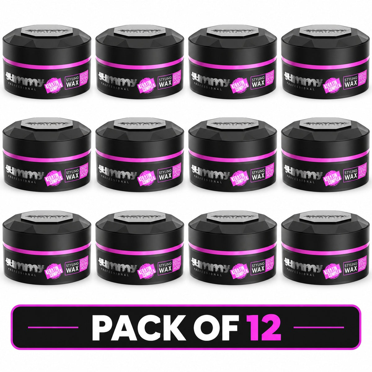 Gummy Professional Styling Wax Extra Gloss – Strong Hold & High-Shine Hair Wax – 150ml