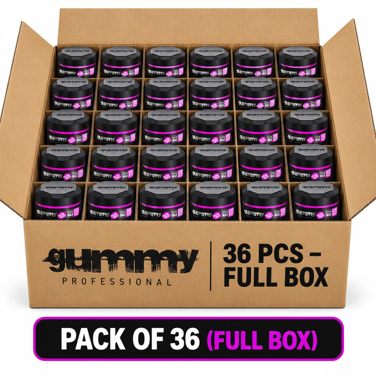 Gummy Professional Styling Wax Extra Gloss – Strong Hold & High-Shine Hair Wax – 150ml