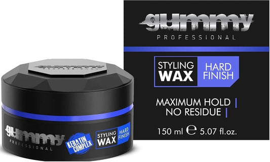 Gummy Professional Styling Wax Hard Finish – Strong, Long-Lasting Hold Hair Wax – 150ml