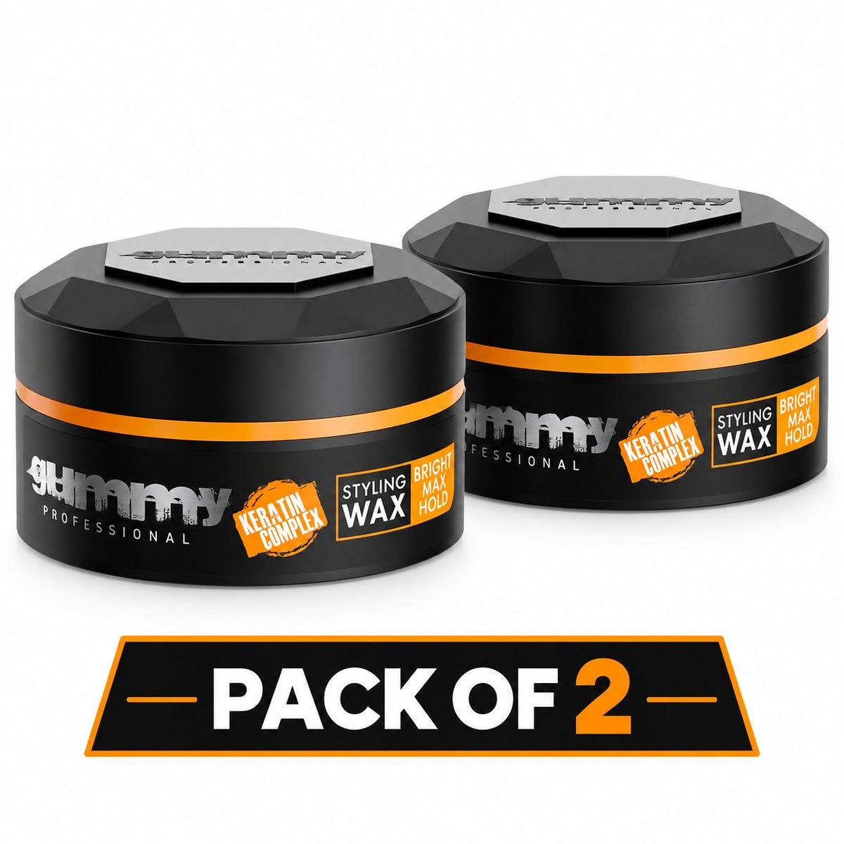 Gummy Professional Styling Wax Bright Finish – Long-Lasting Hold &amp; High-Shine Hair Wax – 150ml