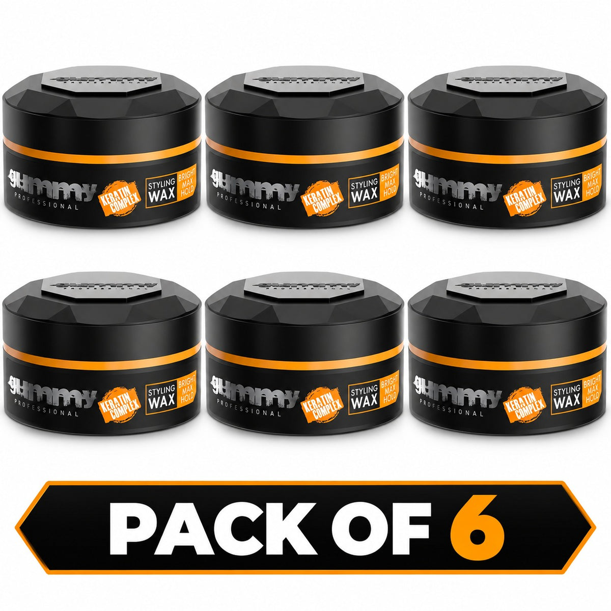 Gummy Professional Styling Wax Bright Finish – Long-Lasting Hold &amp; High-Shine Hair Wax – 150ml
