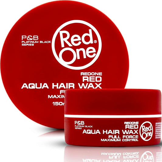 RedOne Red Aqua Hair Wax Full Force Maximum Control 150ml – Strong Hold Styling Wax