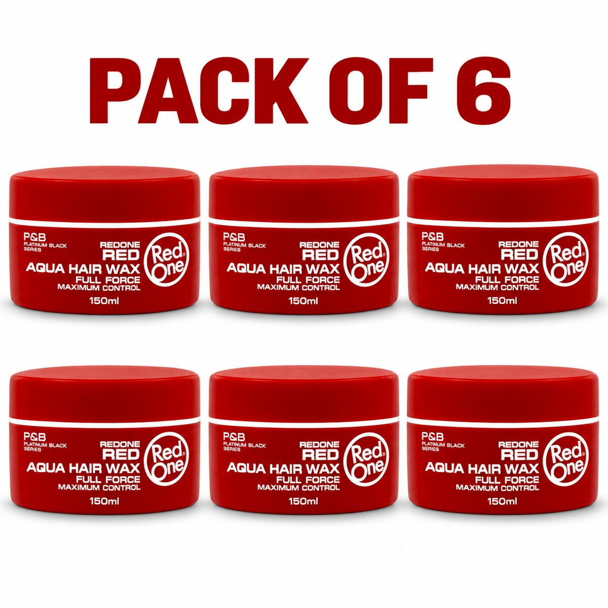 RedOne Red Aqua Hair Wax Full Force Maximum Control 150ml – Strong Hold Styling Wax