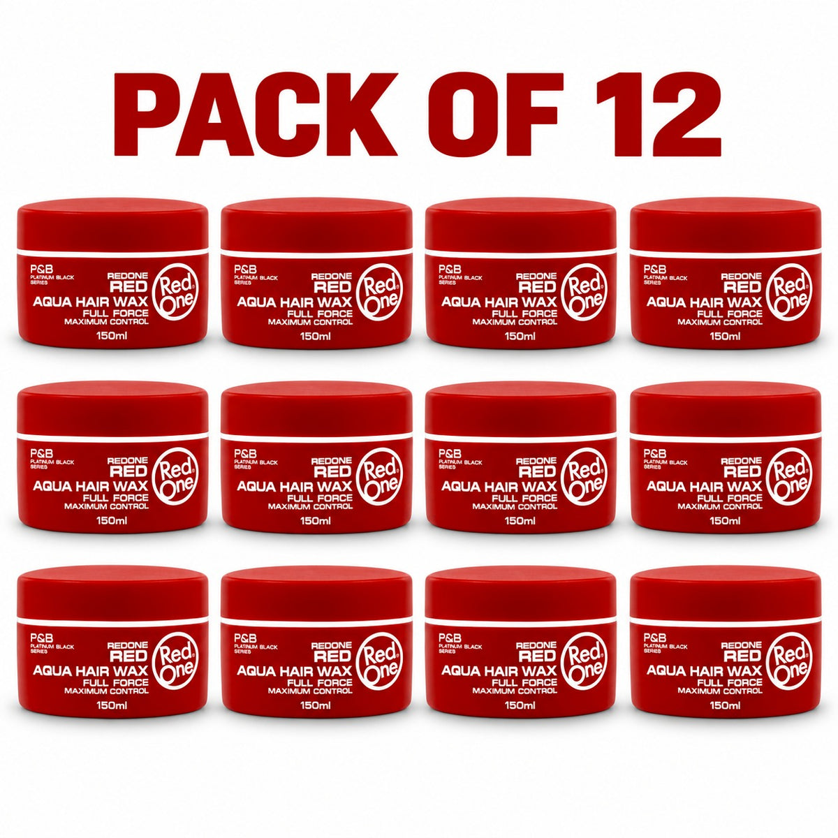 RedOne Red Aqua Hair Wax Full Force Maximum Control 150ml – Strong Hold Styling Wax