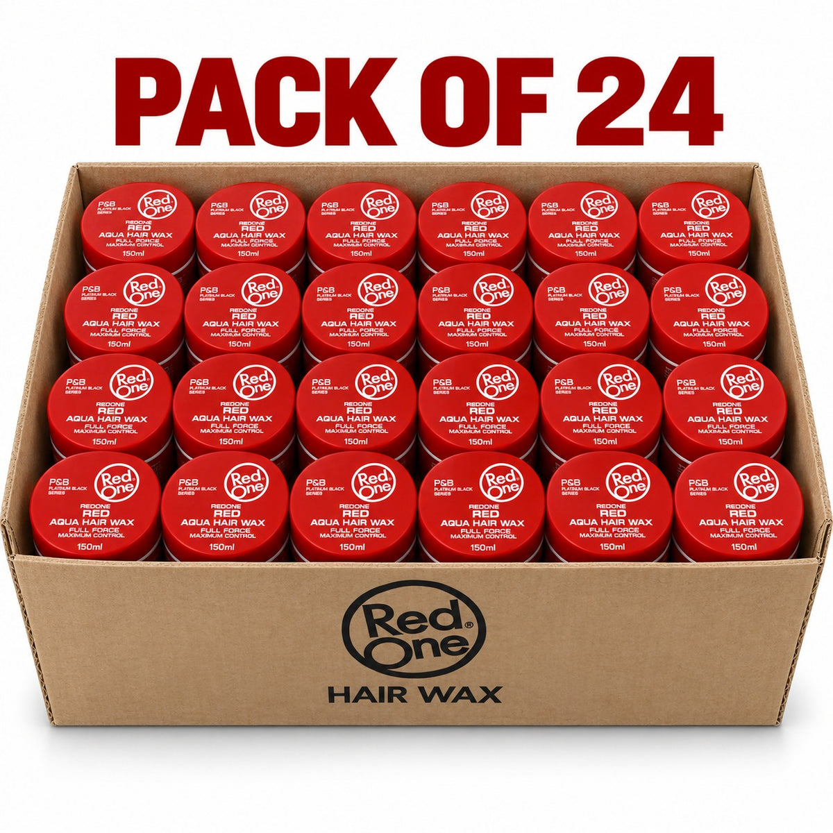 RedOne Red Aqua Hair Wax Full Force Maximum Control 150ml – Strong Hold Styling Wax