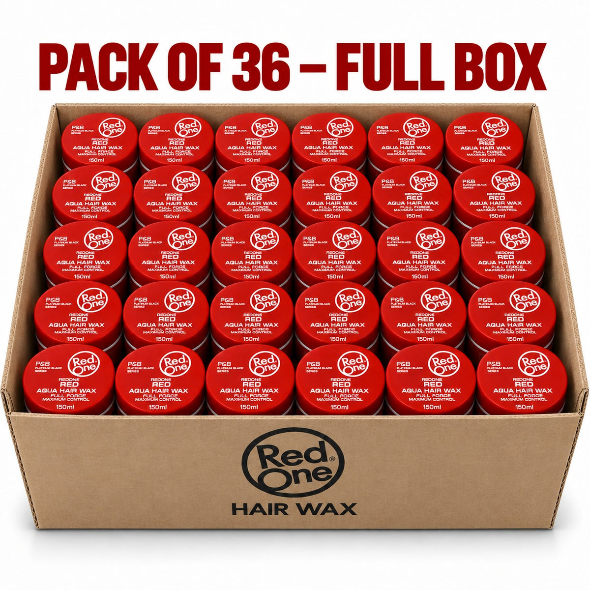 RedOne Red Aqua Hair Wax Full Force Maximum Control 150ml – Strong Hold Styling Wax