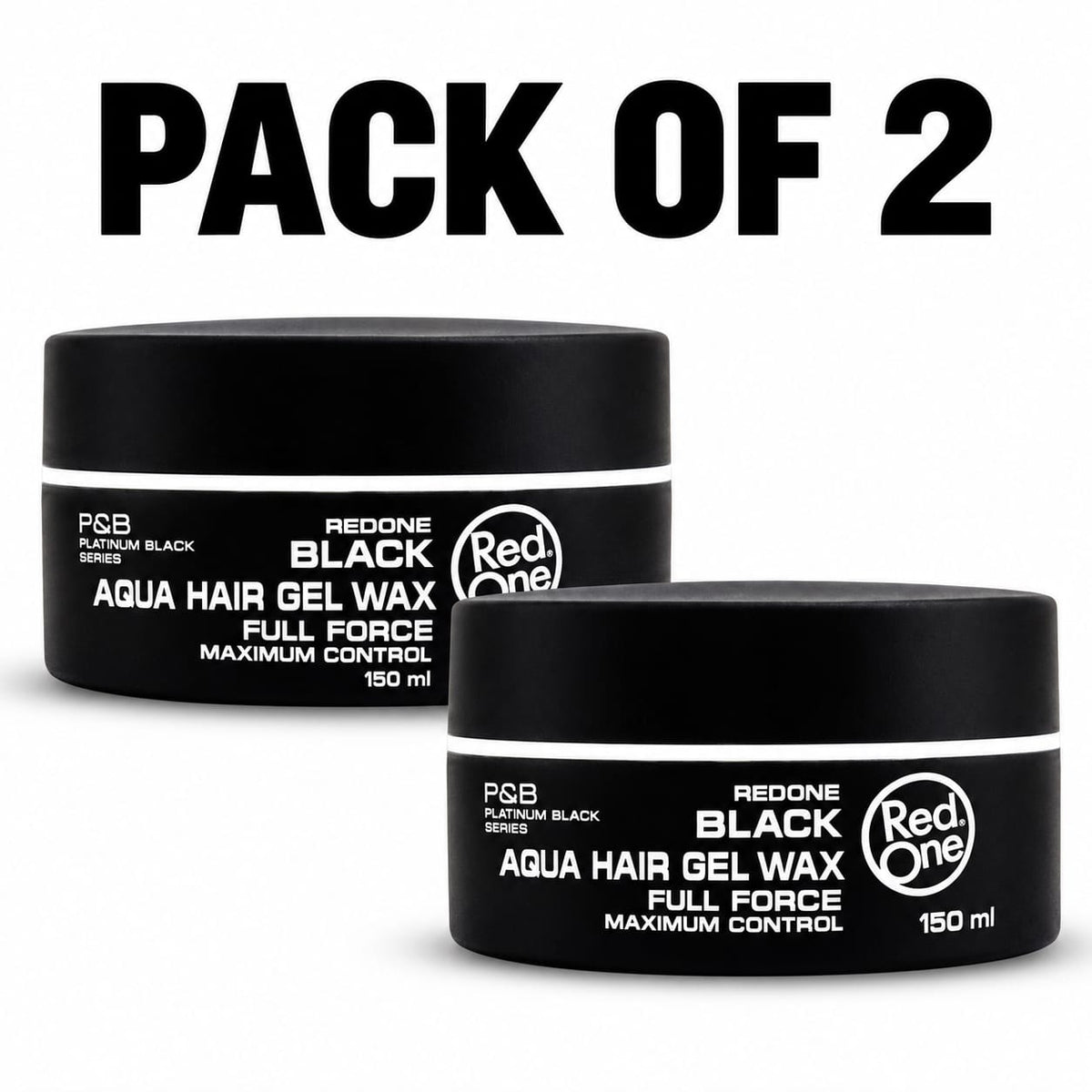RedOne Black Aqua Hair Gel Wax 150ml – Full Force Maximum Control Styling Wax