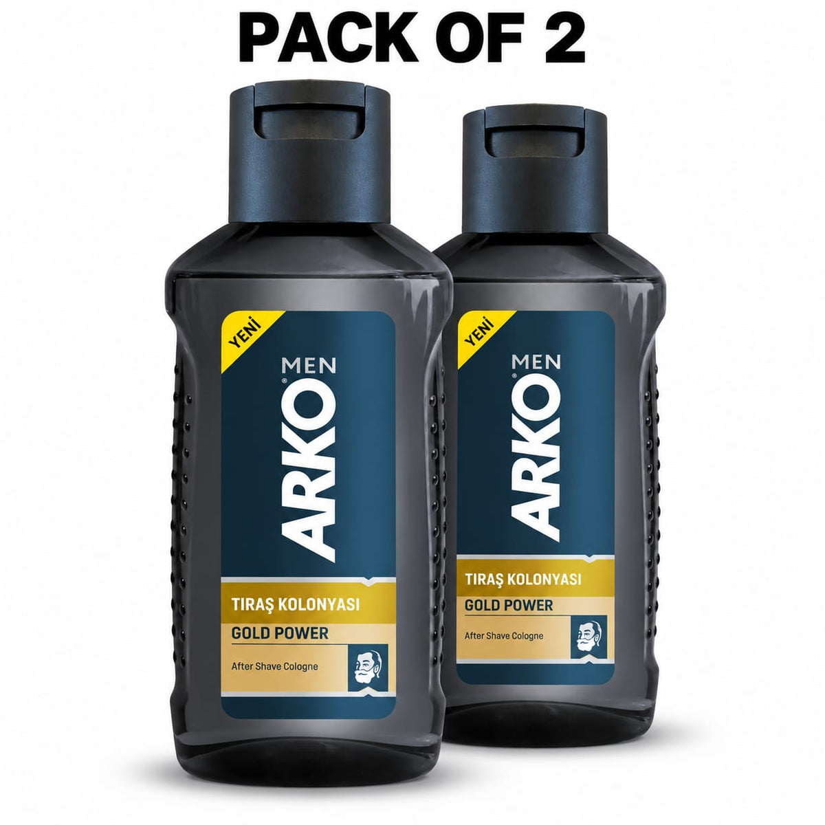 Arko Men Gold Power After Shave Cologne 255ml – Refreshing Post-Shave Fragrance