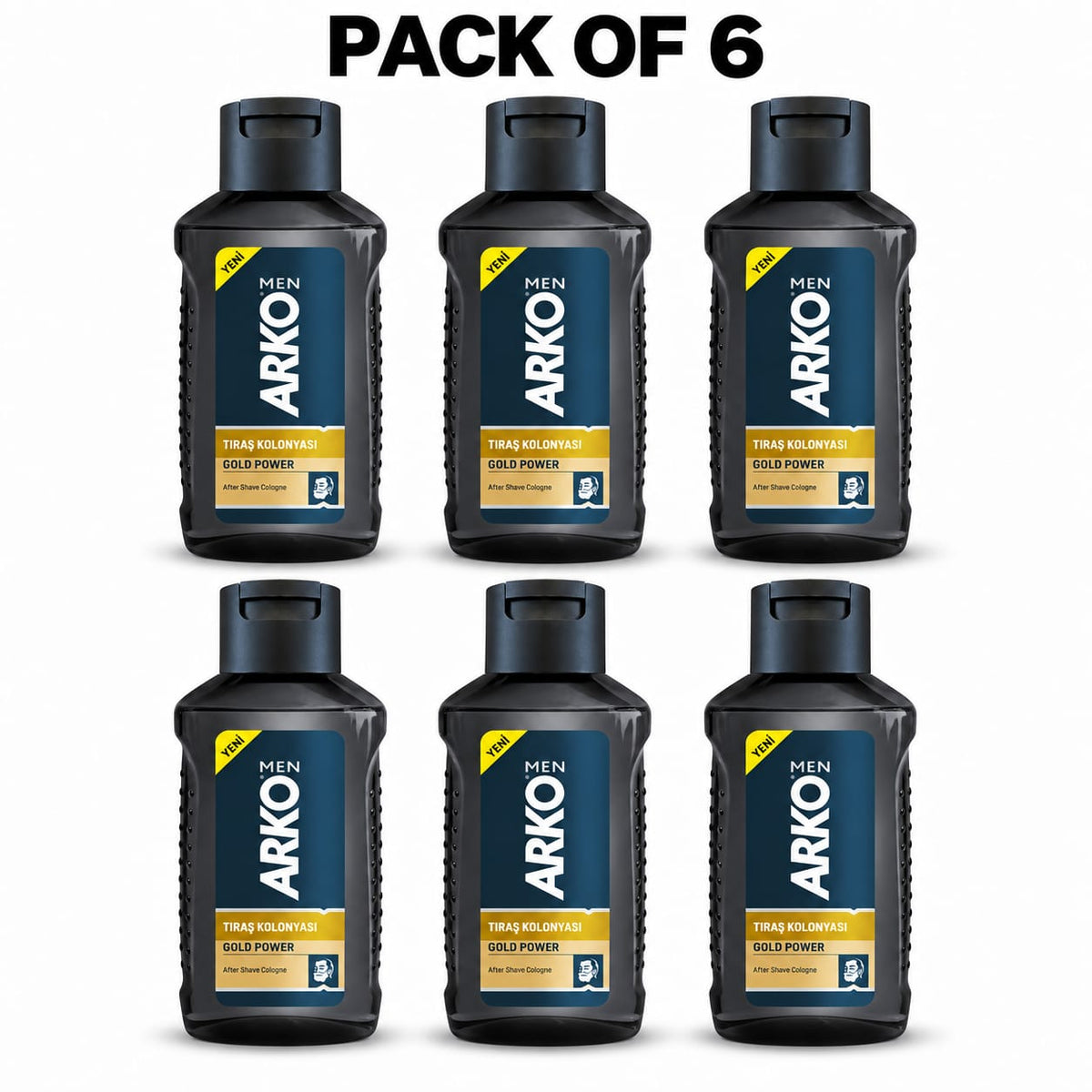 Arko Men Gold Power After Shave Cologne 255ml – Refreshing Post-Shave Fragrance