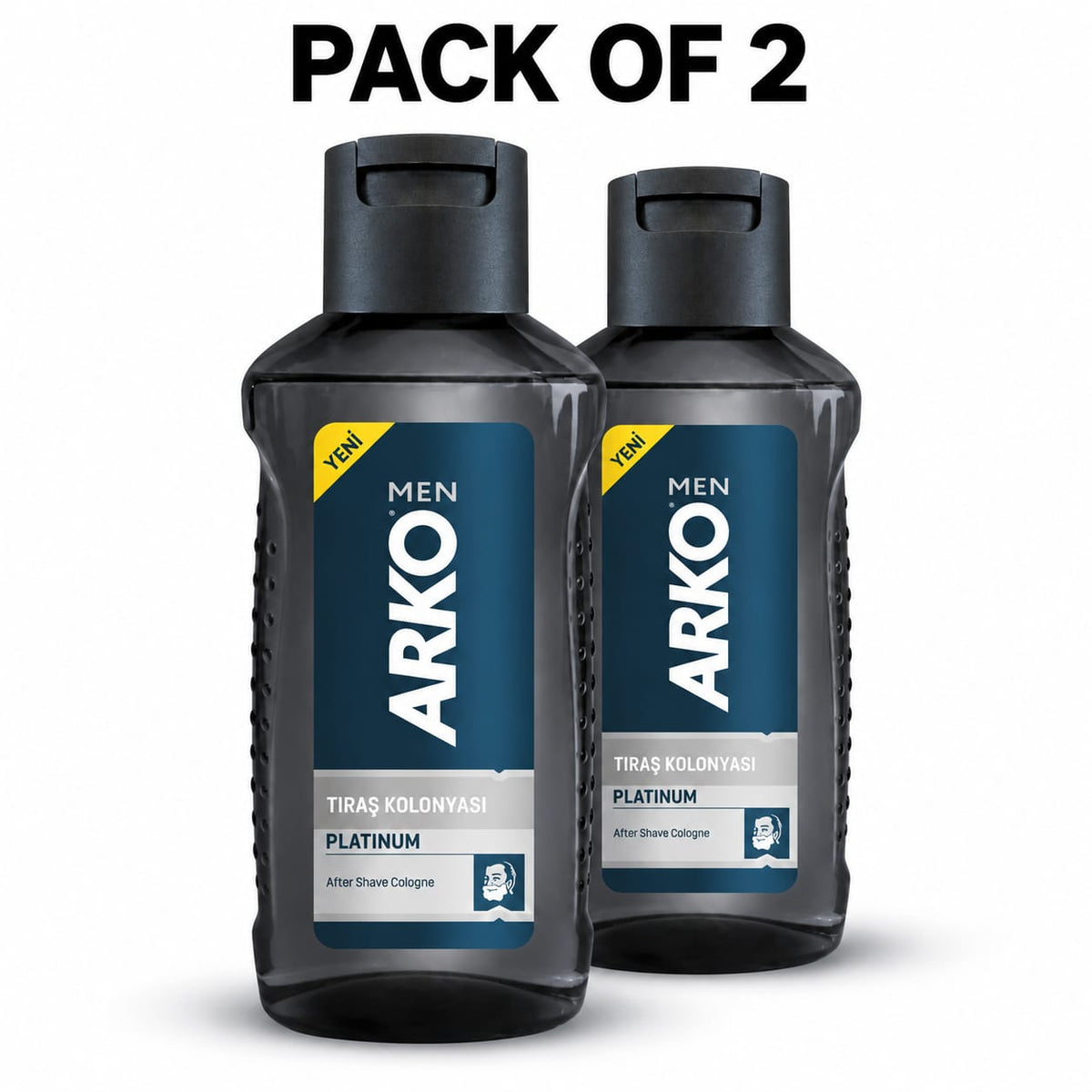 Arko Men Platinum After Shave Cologne 255ml – Refreshing Post-Shave Fragrance
