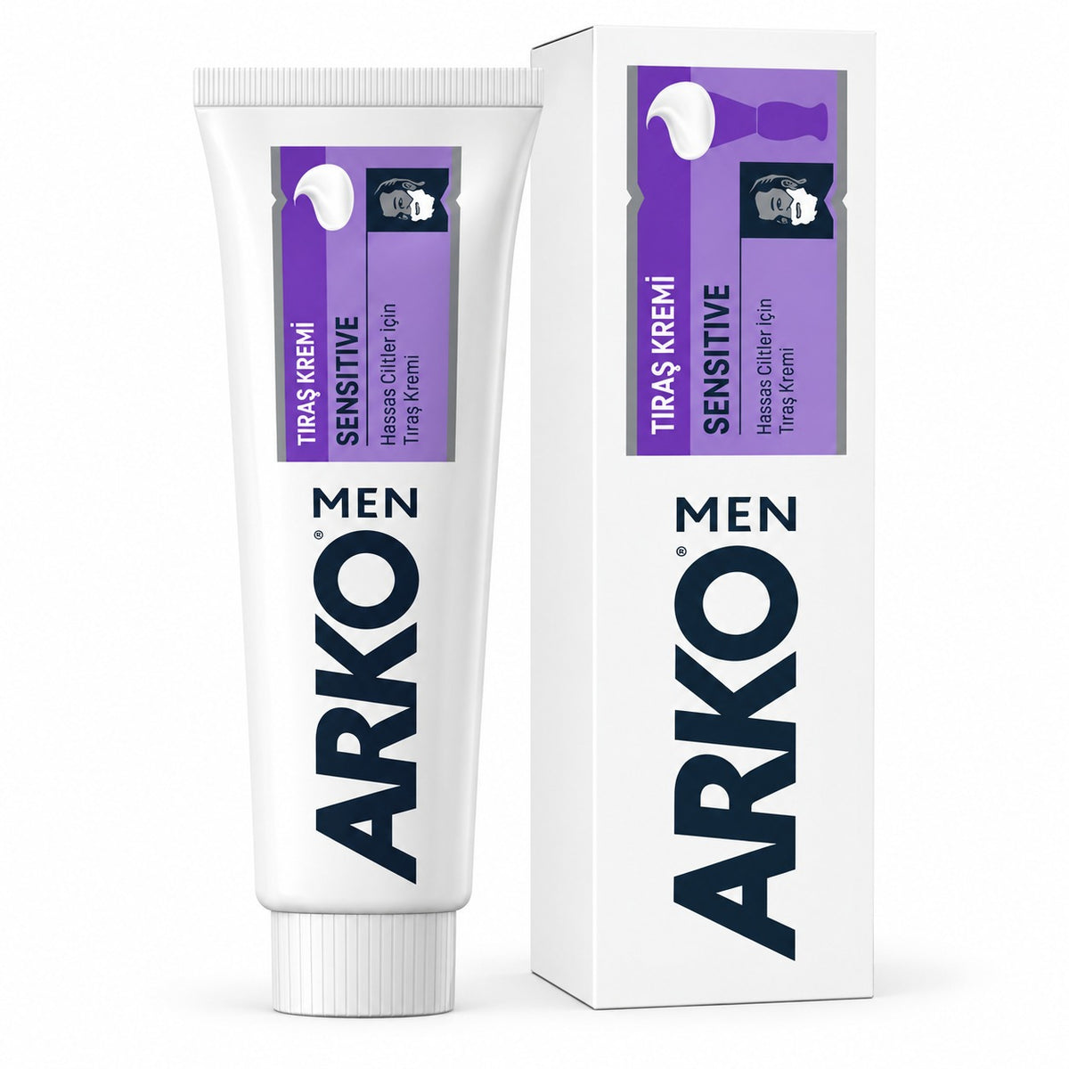Arko Men Sensitive Shaving Cream 90g – Gentle Rich-Lather Formula for Sensitive Skin