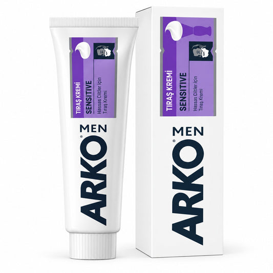 Arko Men Sensitive Shaving Cream 90g – Gentle Rich-Lather Formula for Sensitive Skin
