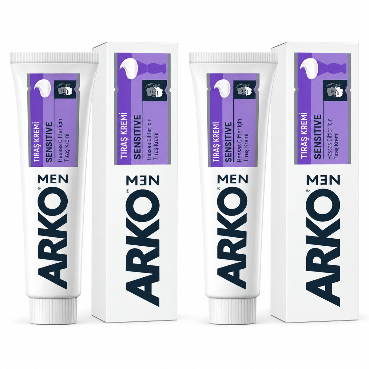 Arko Men Sensitive Shaving Cream 90g – Gentle Rich-Lather Formula for Sensitive Skin
