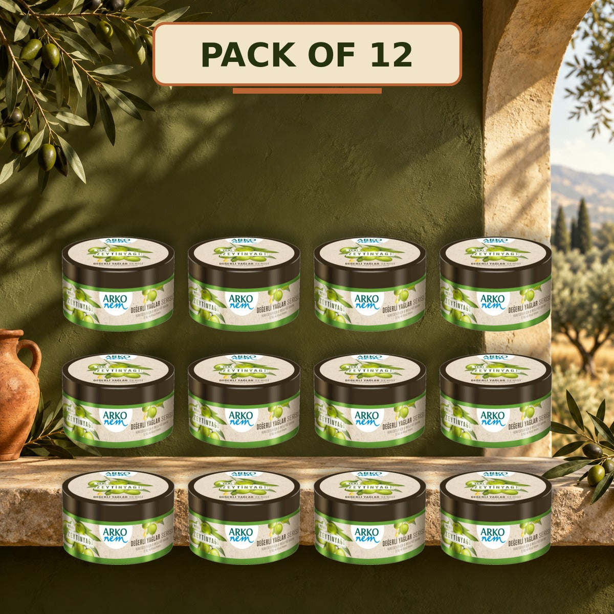 Arko Nem Precious Oils Olive Oil Moisturising Cream for Hands, Face & Body