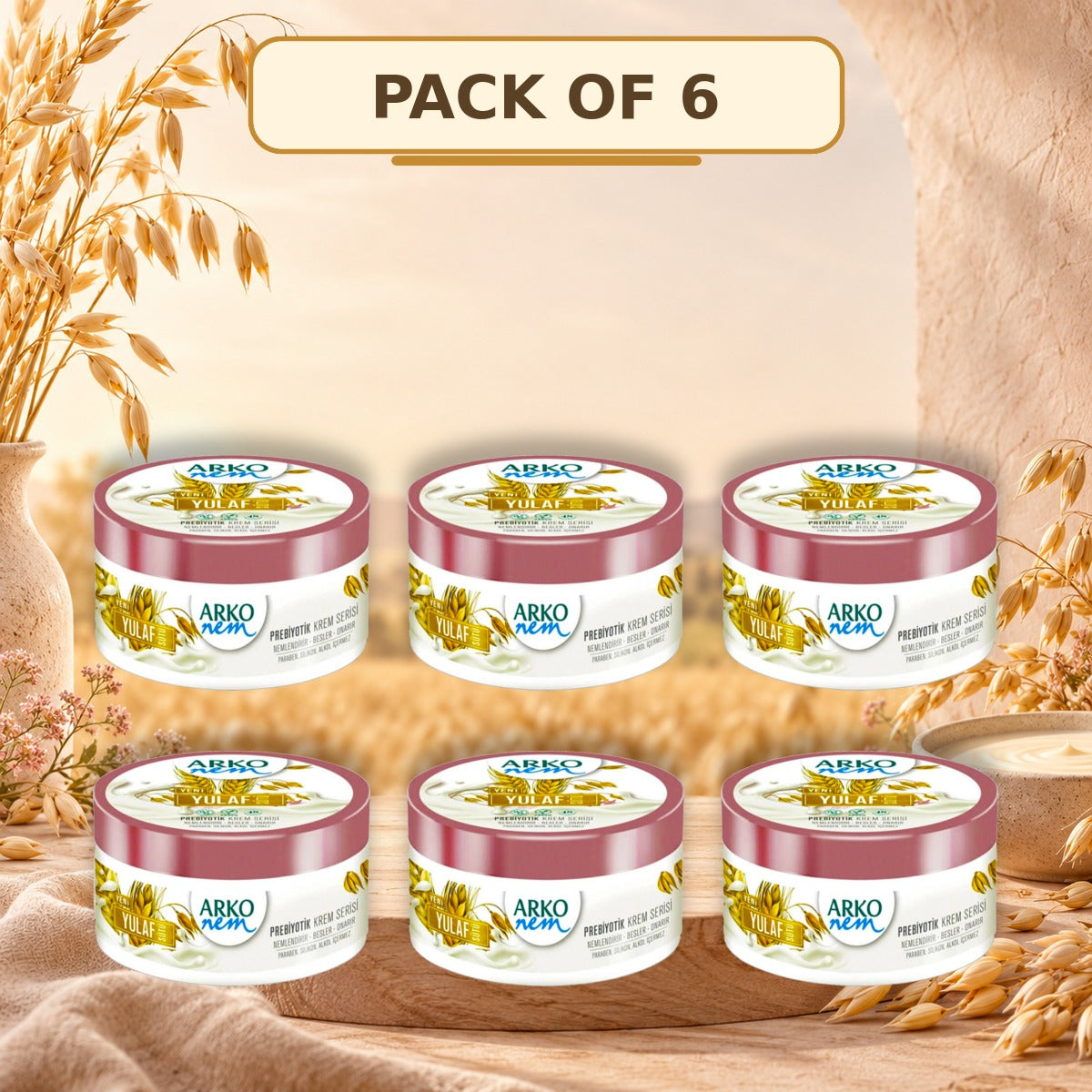 Arko Nem Oat Milk Prebiotic Moisturising Cream for Hands, Face & Body