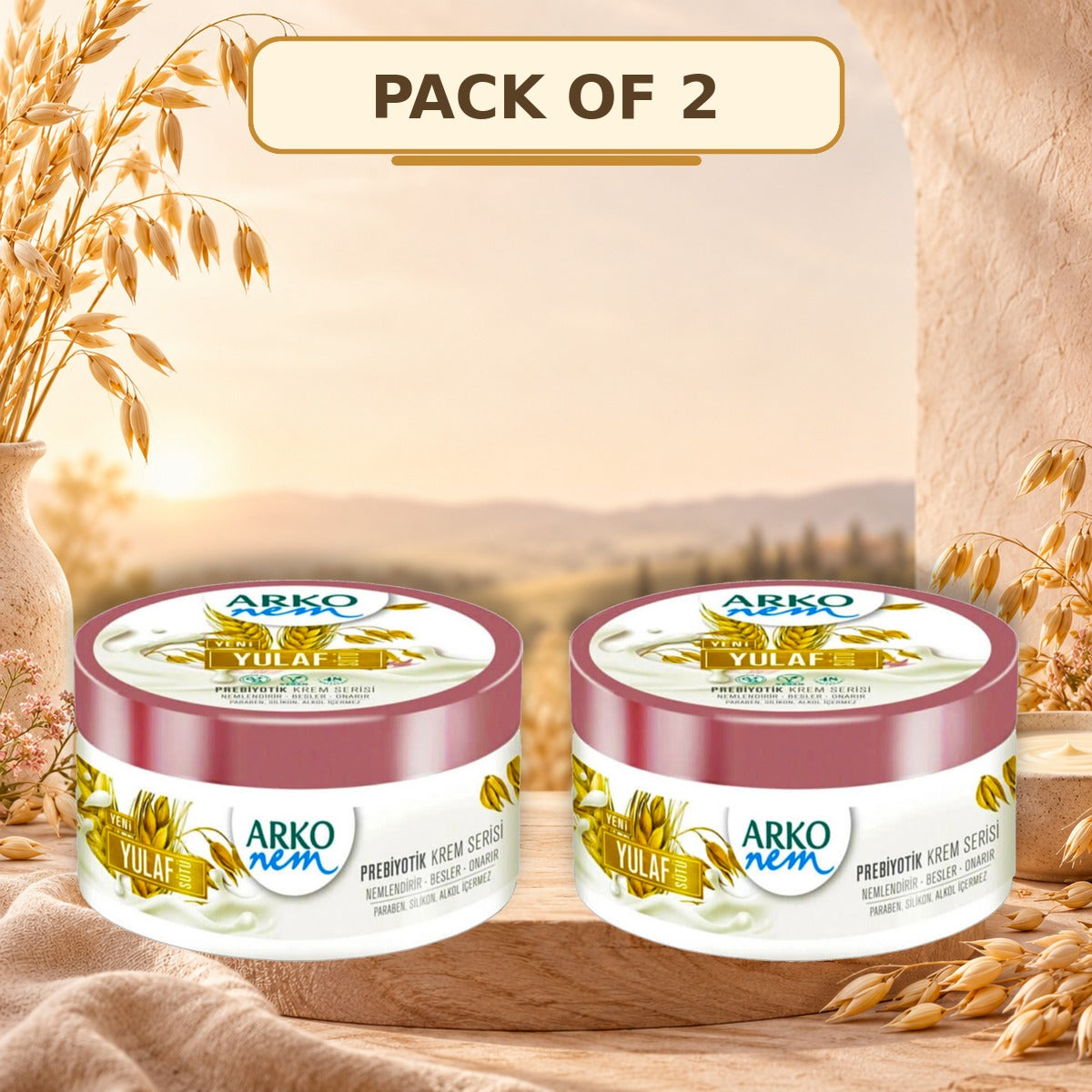 Arko Nem Oat Milk Prebiotic Moisturising Cream for Hands, Face & Body