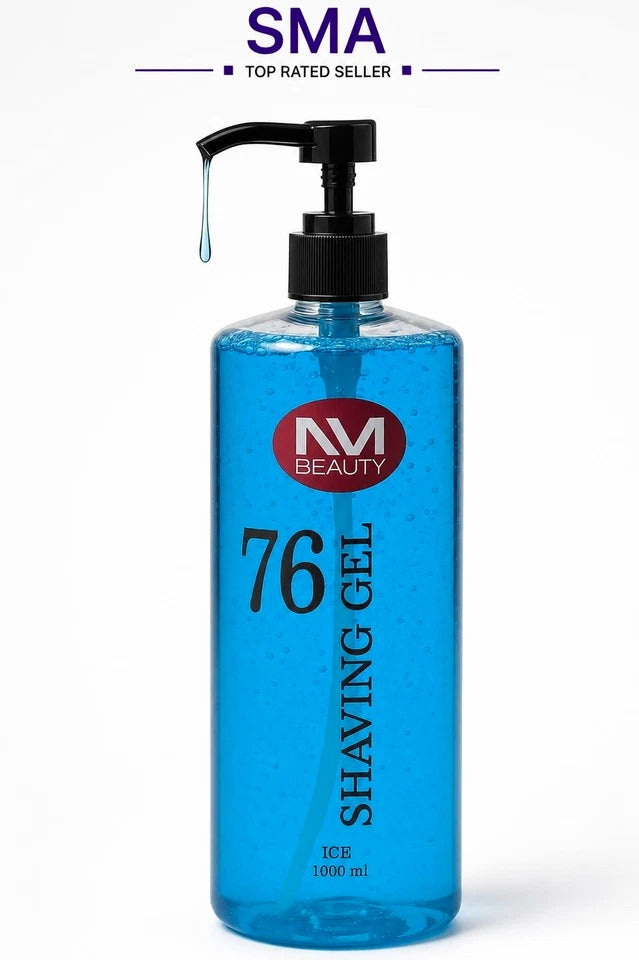 NM Beauty No. 76 Professional Shaving Gel Ice 1000ml – Cooling Transparent Shave Gel