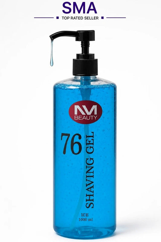 NM Beauty No. 76 Professional Shaving Gel Ice 1000ml – Cooling Transparent Shave Gel