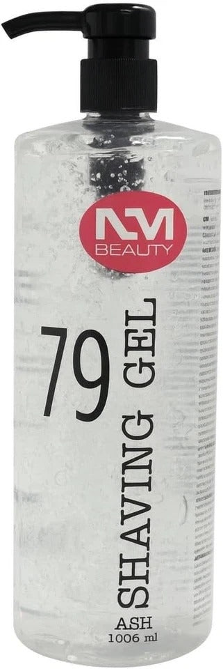 NM Beauty No. 79 Professional Shaving Gel Ash 1000ml – Transparent Barber Shave Gel