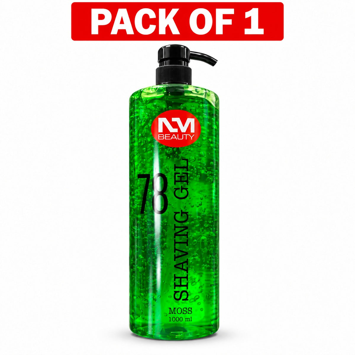 NM Beauty No. 78 Professional Shaving Gel Moss 1000ml – Transparent Barber Shave Gel