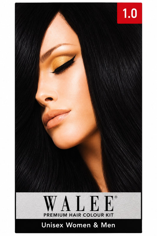 Walee Premium 7-in-1 Ammonia-Free Hair Colour Kit for Women &; Men- Unisex