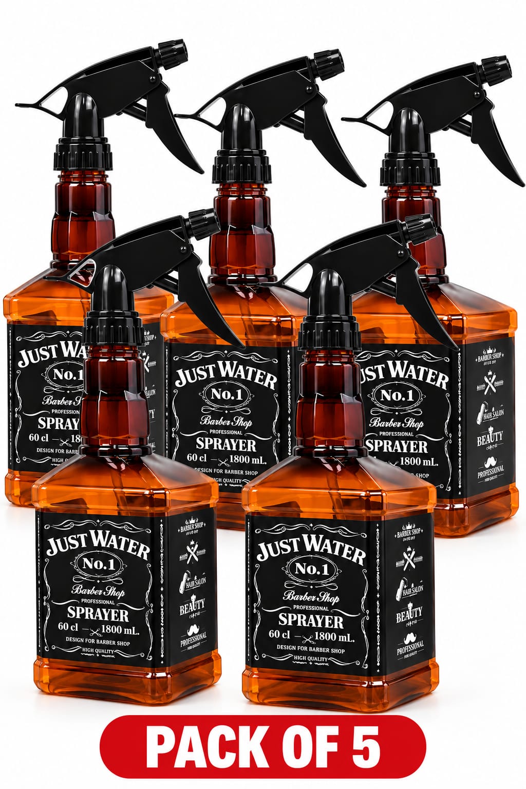 Just Water No.1 Professional Barber Spray Bottle – Refillable Trigger Water Sprayer