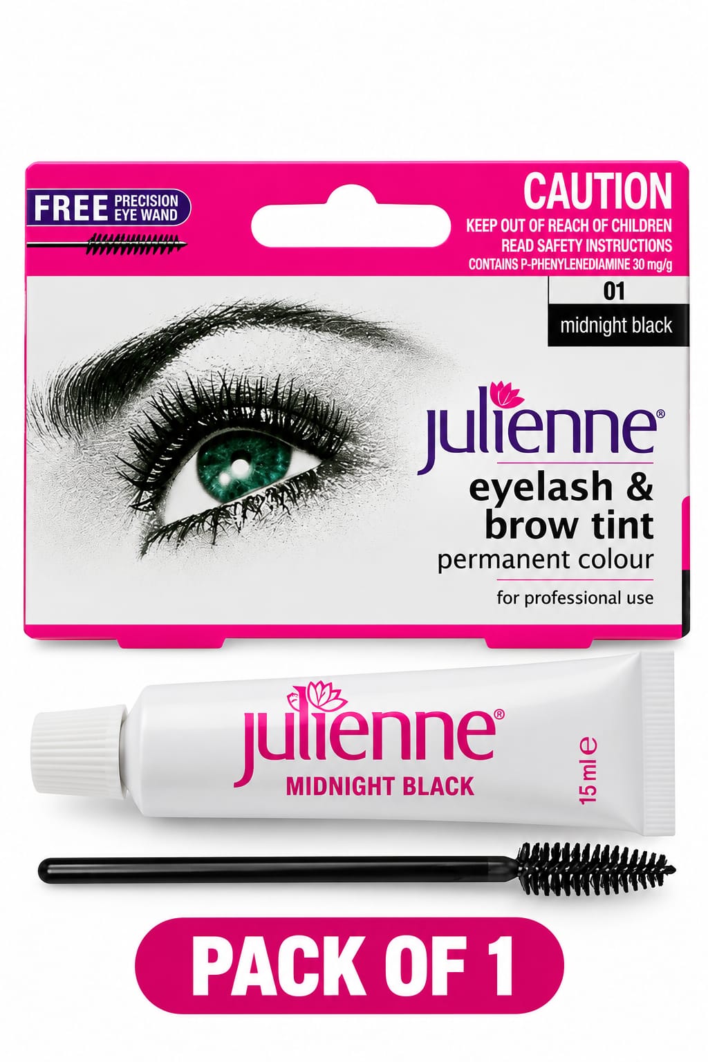 Julienne Eyelash &; Brow Tint Permanent Colour – Professional Tint