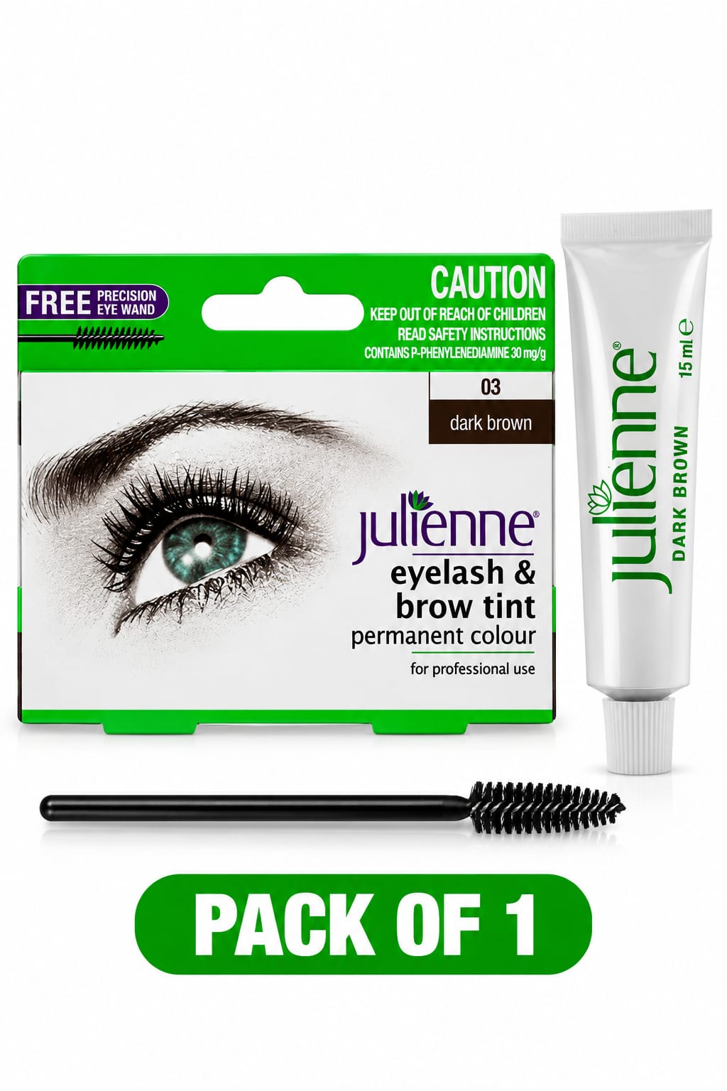 Julienne Eyelash &; Brow Tint Permanent Colour – Professional Tint